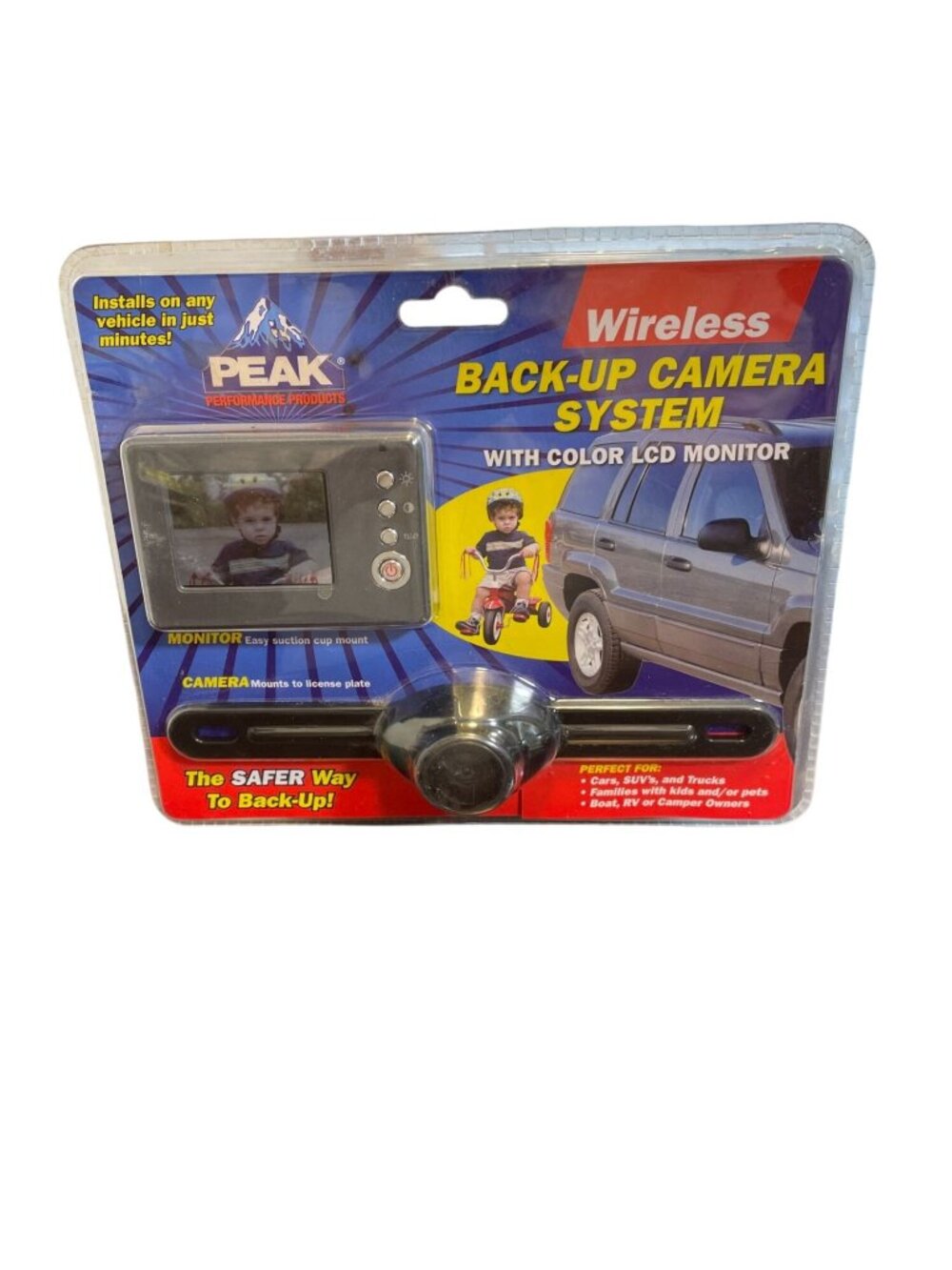 PEAK Wireless Back-Up Camera System with Color LCD Monitor